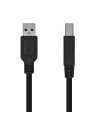 AISENS Cable USB 3.0 Impresora Tipo A/M-B/M, Negro, 2.0m