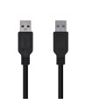 AISENS Cable USB 3.0, Tipo A/M-A/M, Negro, 2.0m