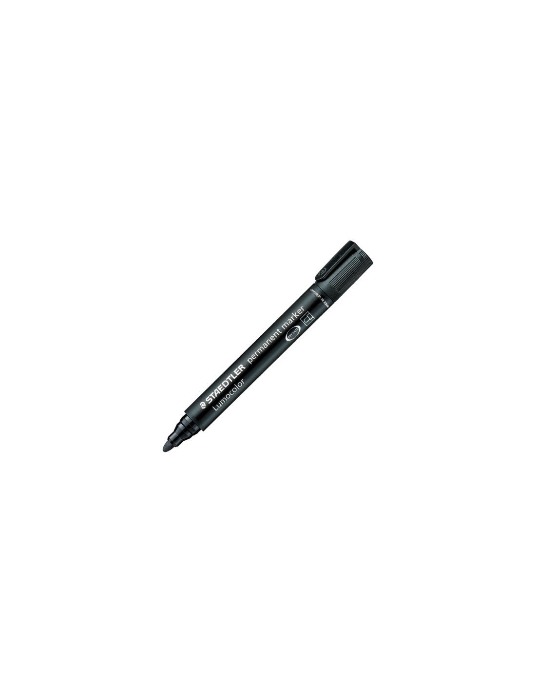 Staedtler Lumocolor marcador permanente Punta redonda Negro 1 pieza(s)
