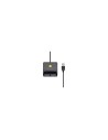AISENS Lector de Tarjeta Inteligente DNI con Lector de Tarjetas SIM, SD, Micro SD, MMC, RS-MMC, MMC Micro, Negro