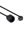 Nanocable Cable de Alimentación Alargador, Negro, 10 m