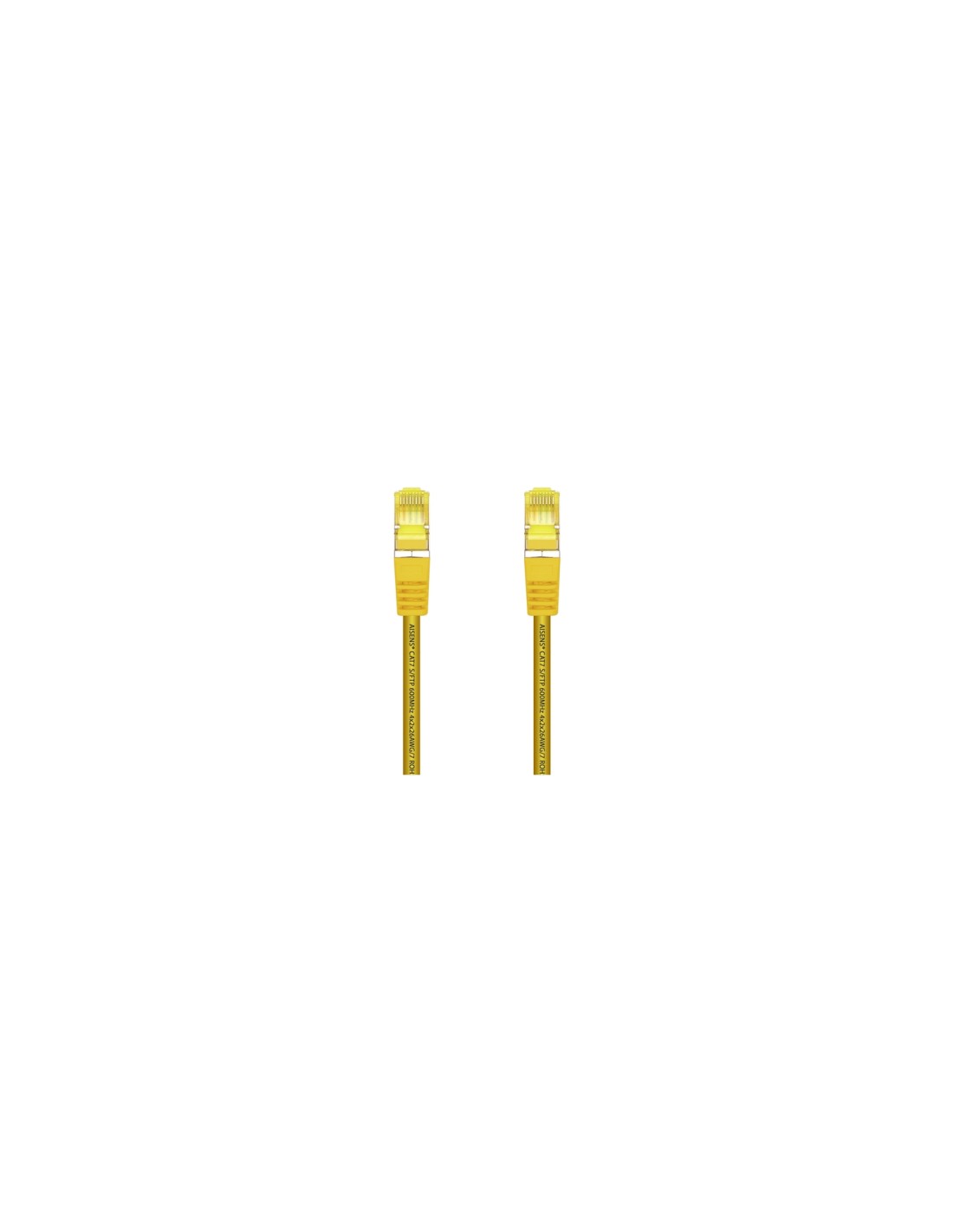AISENS Cable De Red Latiguillo RJ45 LSZH Cat.7 600 MHz S/FTP PIMF AWG26, Amarillo, 2.0 m