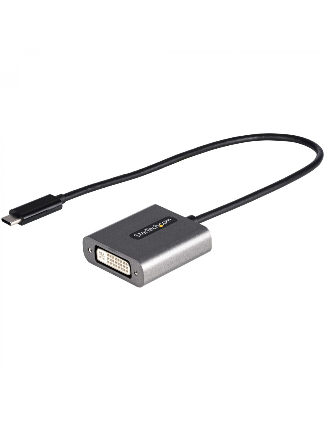 StarTech.com Adaptador USB C a DVI - Conversor Tipo Llavero USB Tipo C a DVI-D 1920x1200p - Convertidor USBC a Pantalla DVI - Co