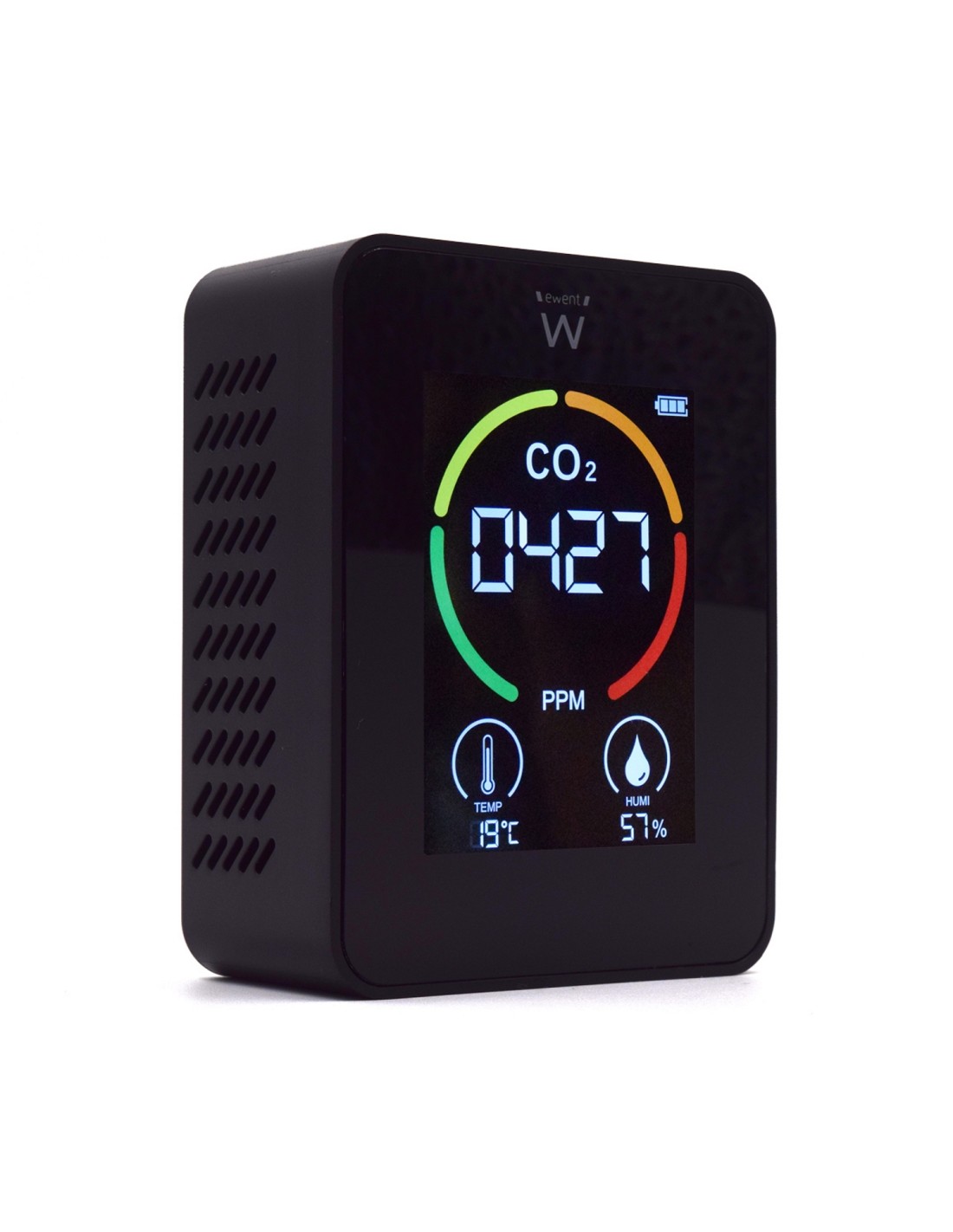 Ewent Monitor de CO2, Detector de Calidad del Aire EW2420