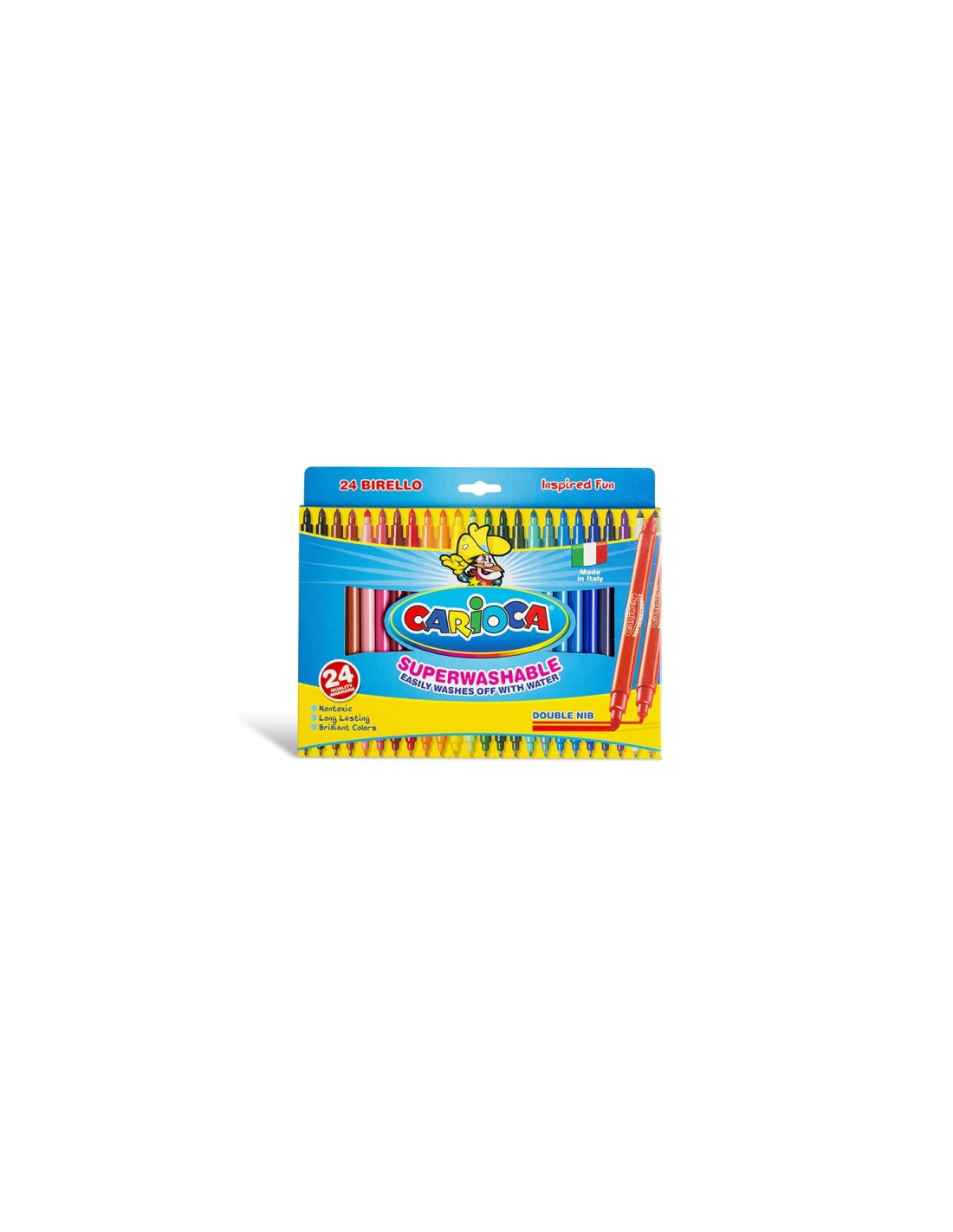 Carioca Birello rotulador Fino/Medio Multicolor 24 pieza(s)