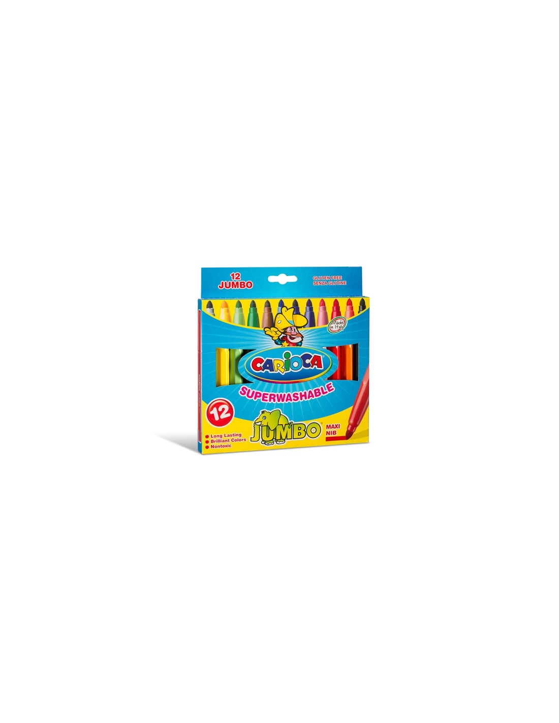Carioca Jumbo rotulador Extra-grueso Multicolor 12 pieza(s)