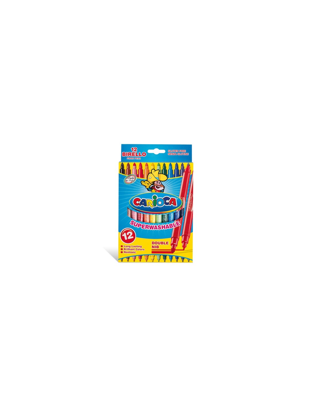 Carioca Birello rotulador Fino/Medio Multicolor 12 pieza(s)
