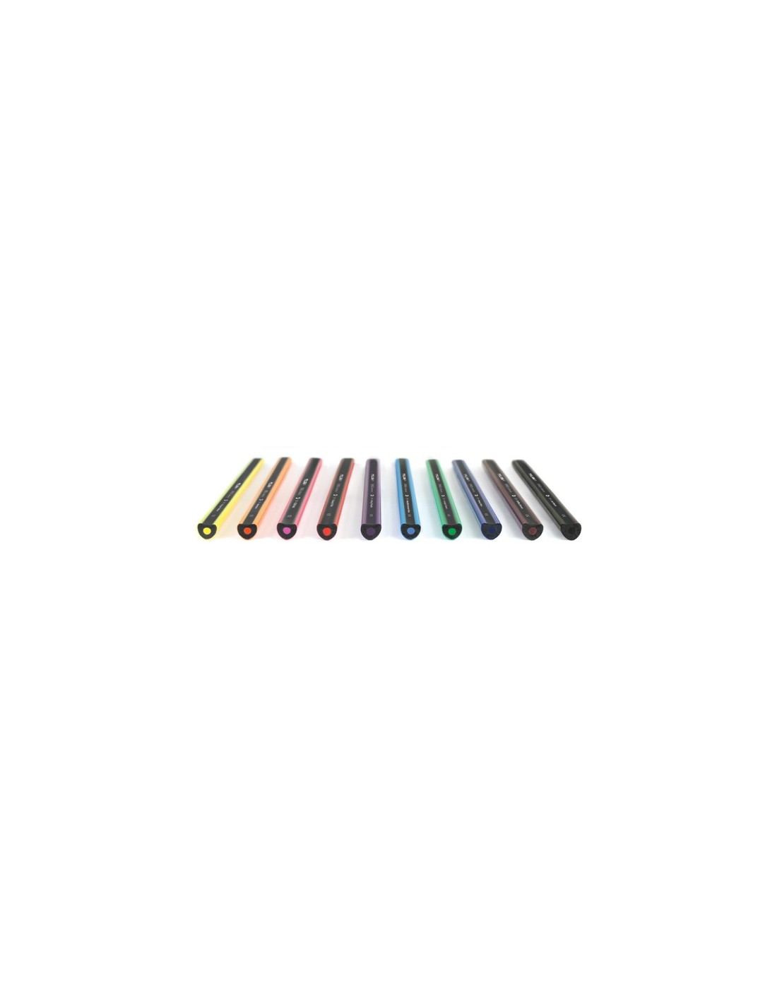 Milan ERGO Negro, Azul, Marrón, Verde, Azul claro, Naranja, Rosa, Púrpura, Rojo, Amarillo 10 pieza(s)