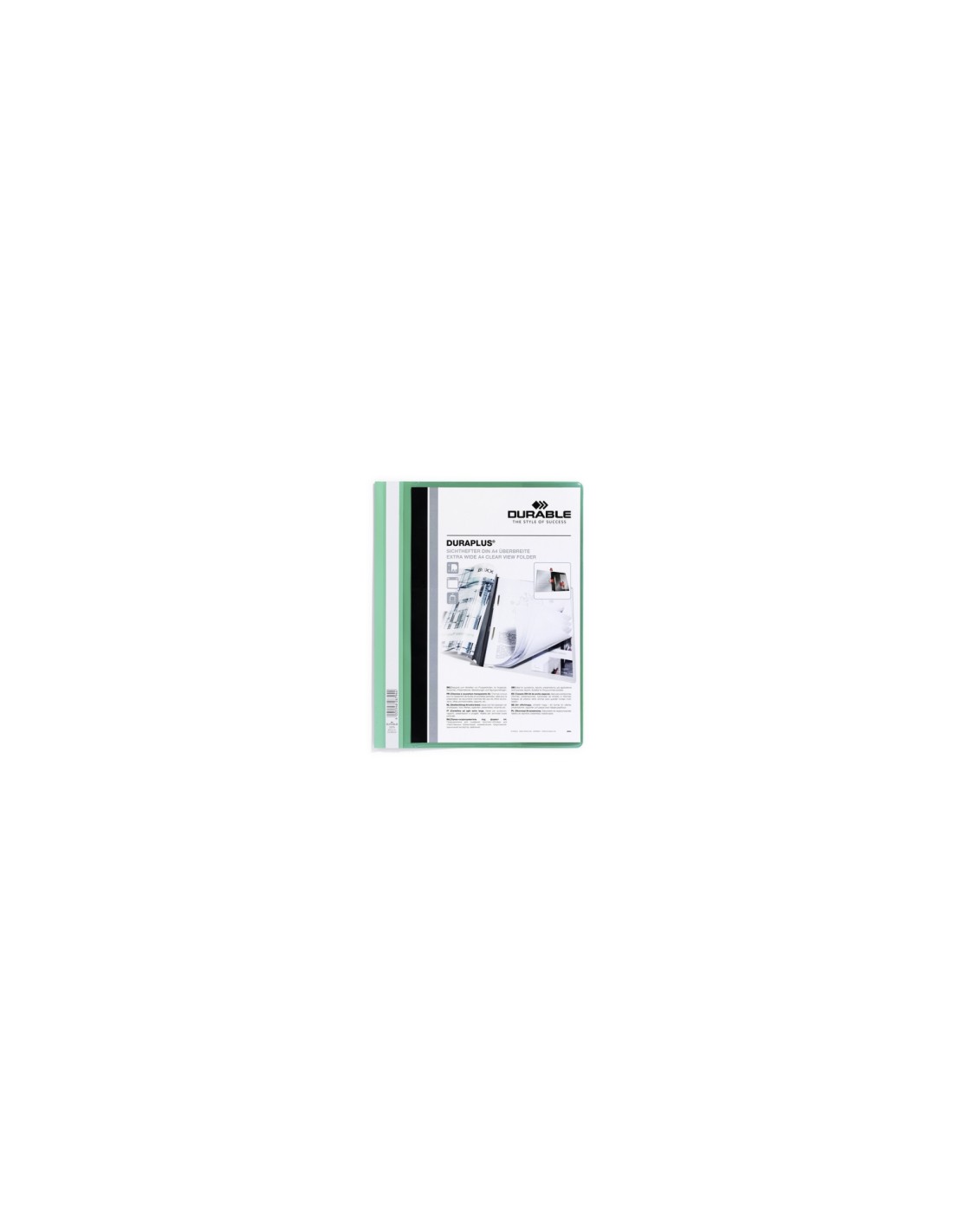 Durable DURAPLUS Verde, Transparente A4