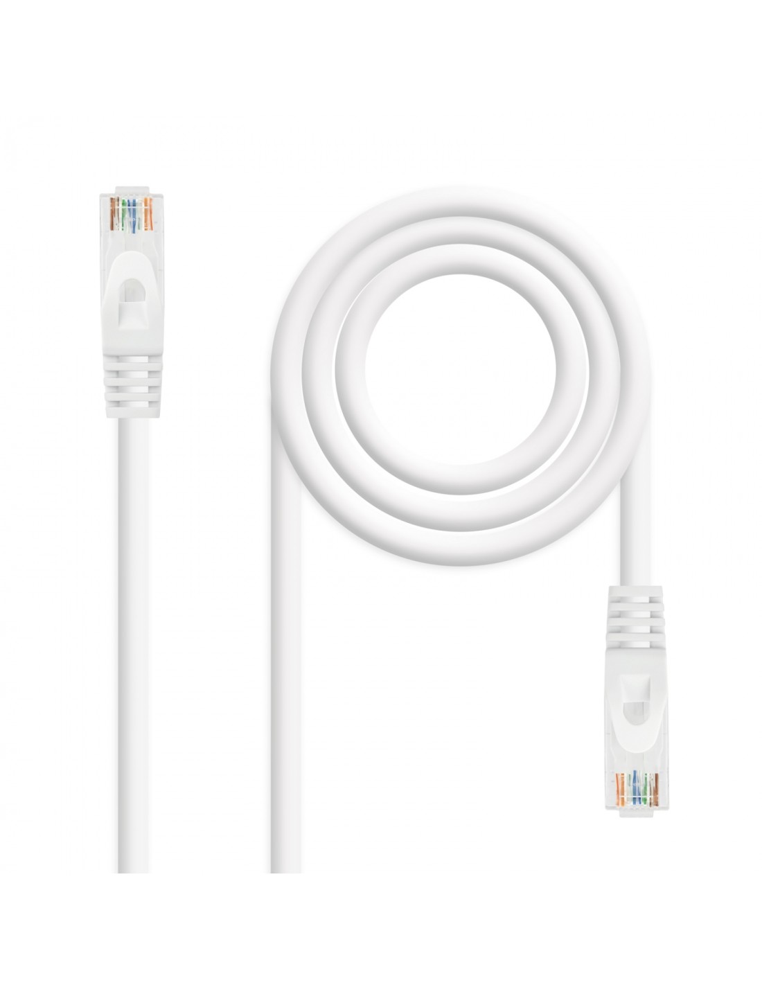 Nanocable Cable Red Latiguillo RJ45 LSZH CAT.6A UTP AWG24, Blanco, 25 cm