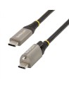 StarTech.com Cable de 1m USB-C con Tornillo Superior de Fijación -10Gbps - Cable Tipo C USB 3.1/3.2 Gen 2 - con Carga por Entreg