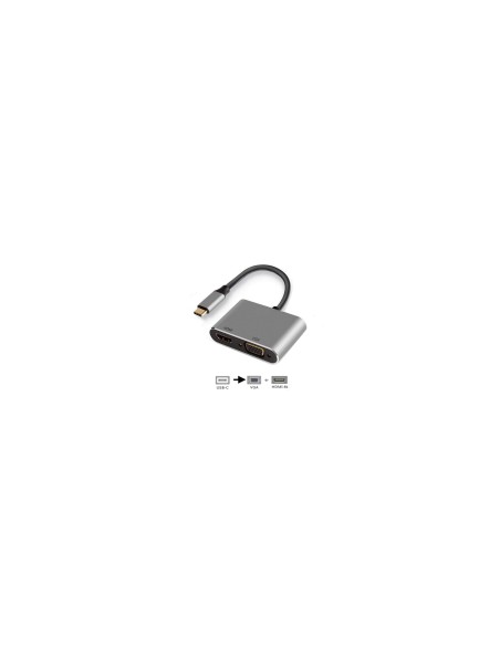 Ewent EW9700 Adaptador gráfico USB Negro, Plata