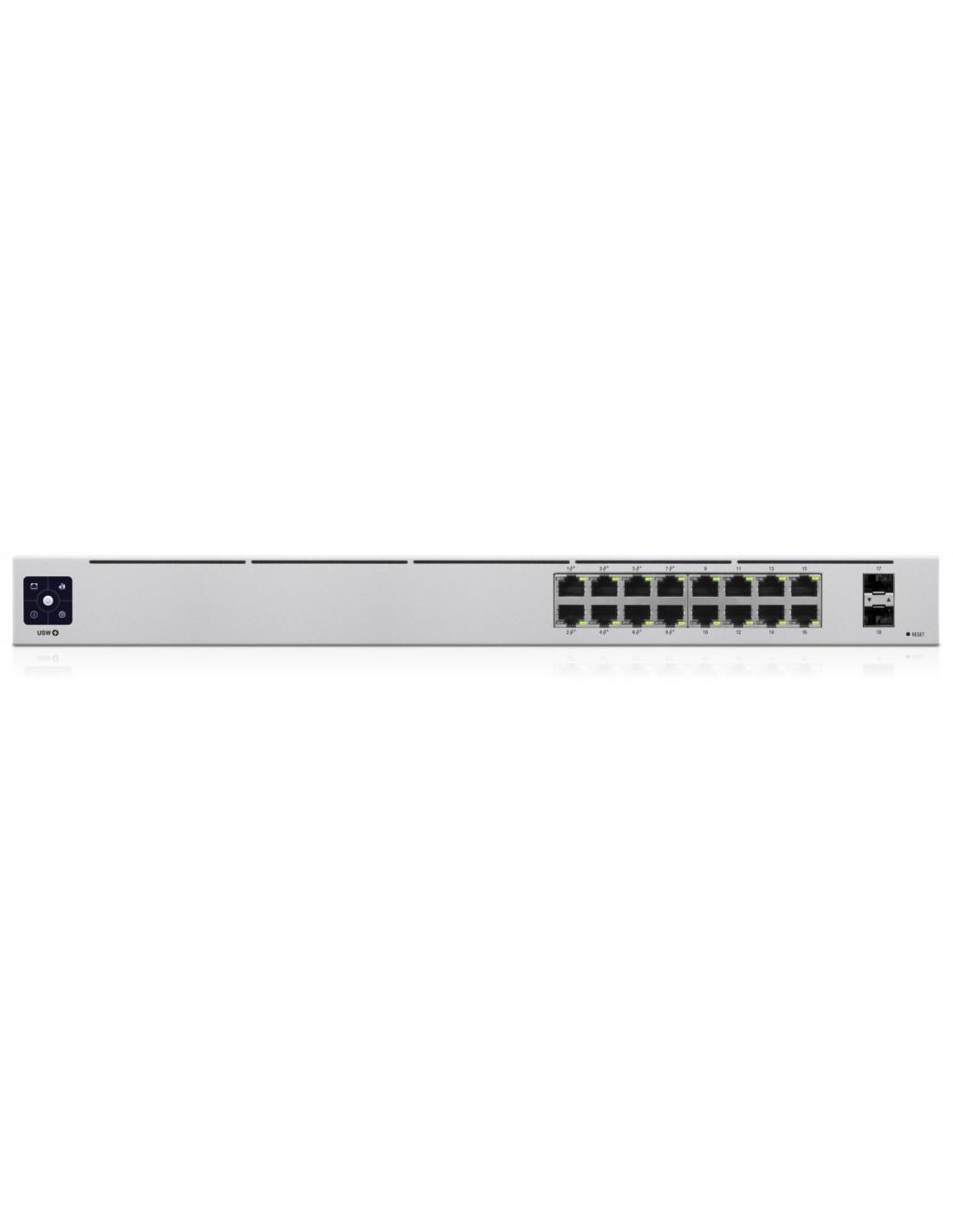 Ubiquiti Networks UniFi 16-Port PoE Gestionado L2/L3 Gigabit Ethernet (10/100/1000) EnergÍ­a sobre Ethernet (PoE) 1U Plata