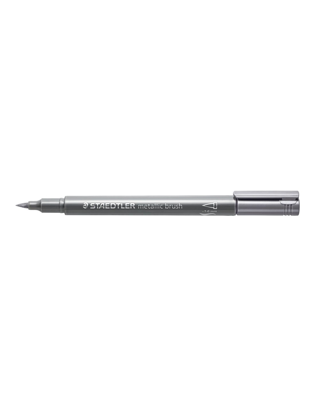 Staedtler 8321 marcador 1 pieza(s) Punta de pincel Plata