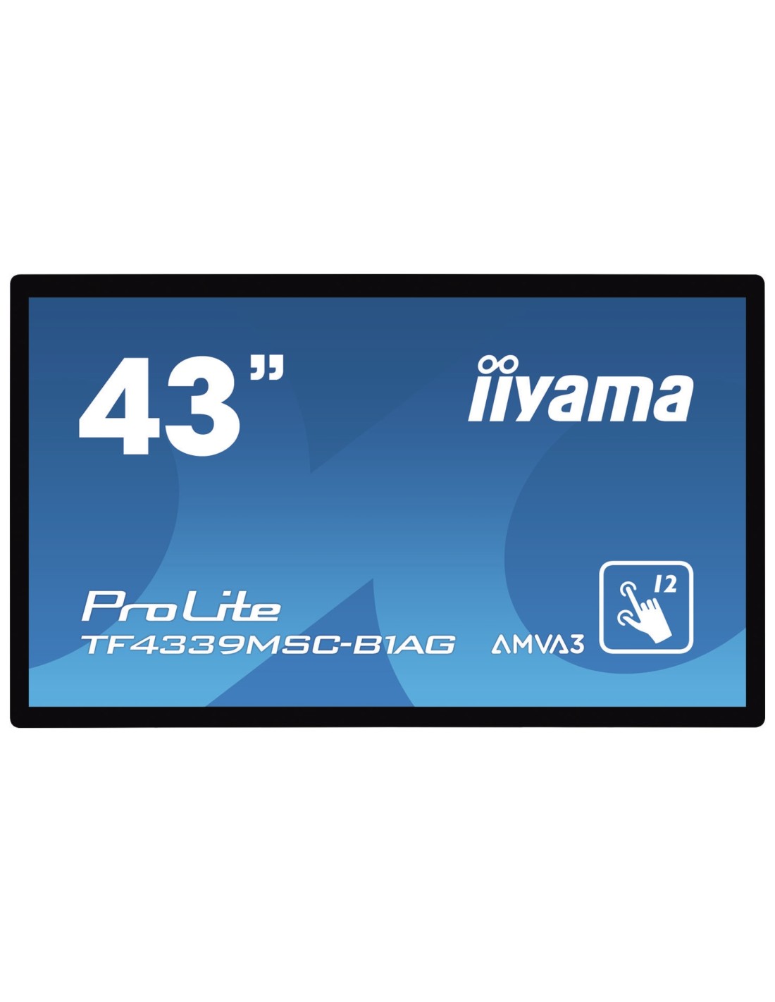 iiyama ProLite TF4339MSC-B1AG monitor pantalla táctil 109,2 cm (43") 1920 x 1080 Pixeles Multi-touch Multi-usuario Negro