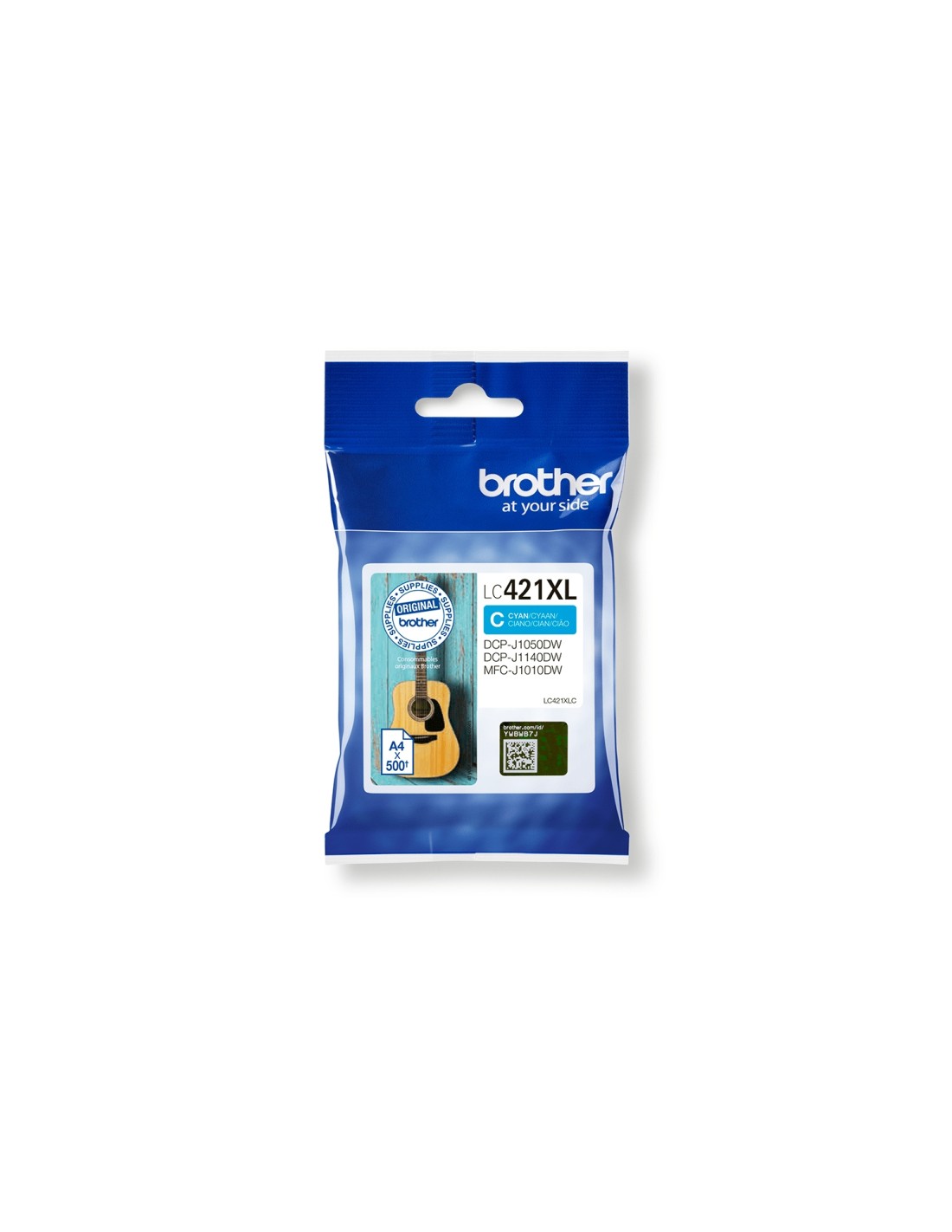 Brother LC-421XLC cartucho de tinta 1 pieza(s) Original Alto rendimiento (XL) Cian