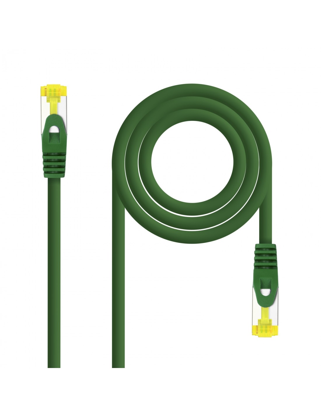 Nanocable Cable Red Latiguillo RJ45 LSZH CAT.6A SFTP AWG26, Verde, 25 cm