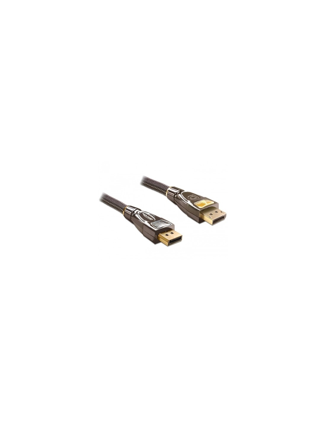 DeLOCK 82770 cable DisplayPort 1 m Negro, Marrón
