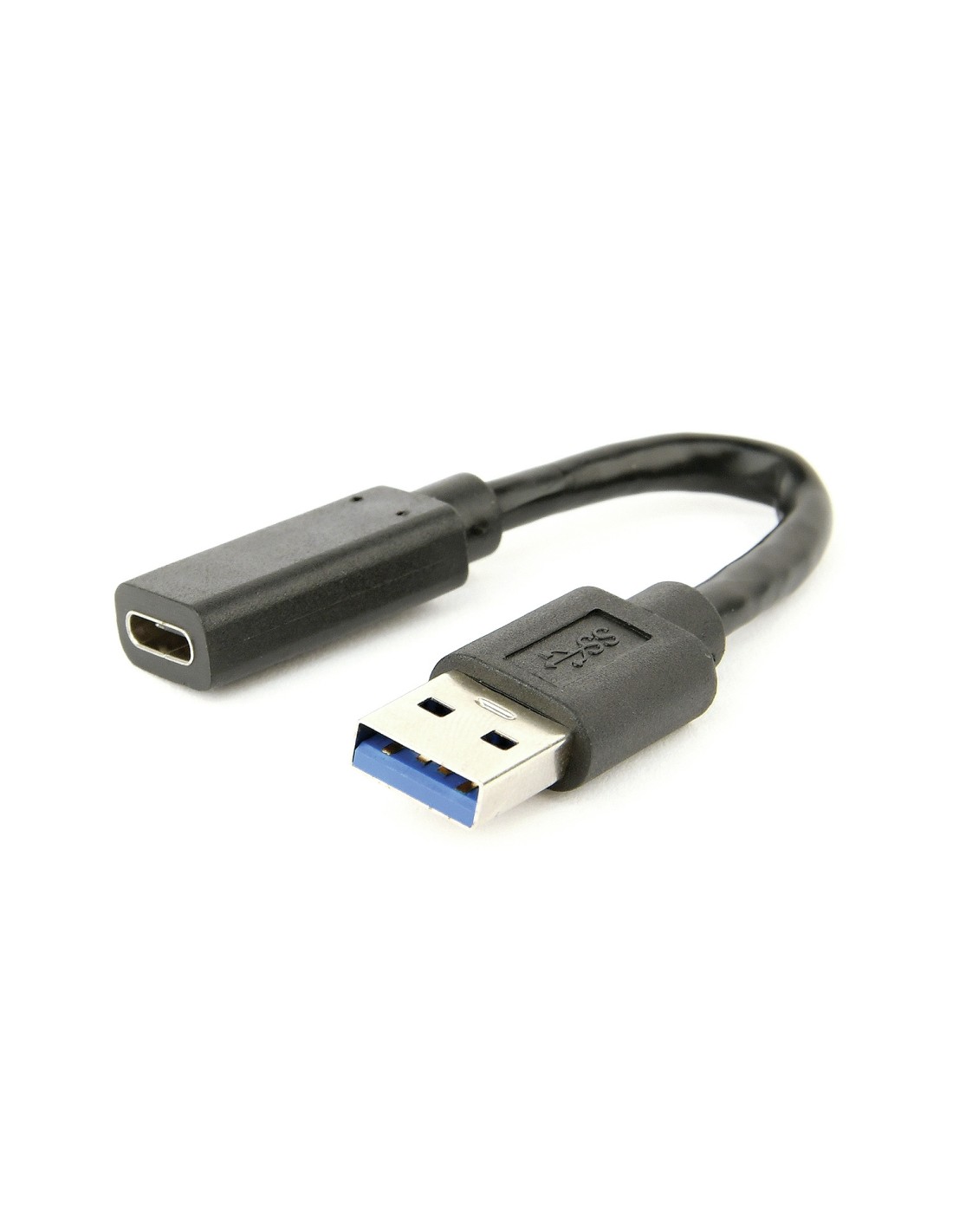 Gembird A-USB3-AMCF-01 cable USB 0,1 m USB 3.2 Gen 1 (3.1 Gen 1) USB A USB C Negro