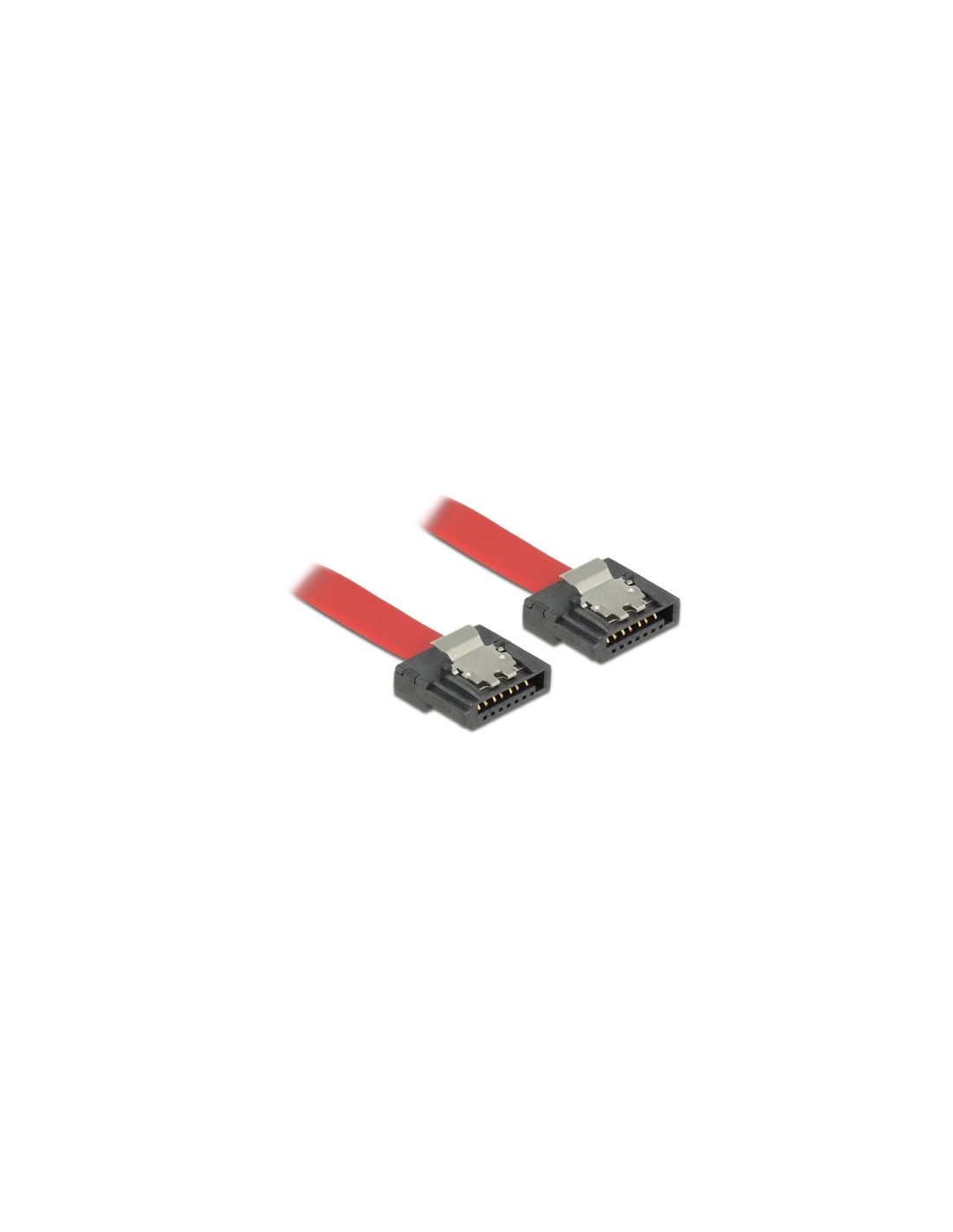 DeLOCK 0.1m 2xSATAIII cable de SATA 0,1 m Rojo