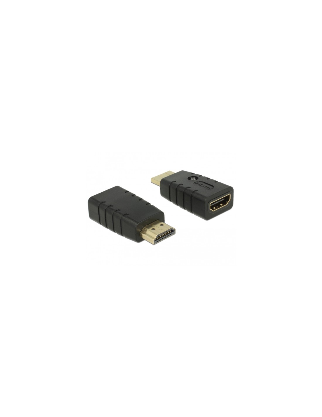 DeLOCK 63320 cambiador de género para cable 1 x HDMI-A 19 pin Negro