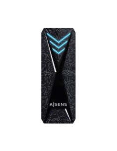 AISENS Caja Externa M.2 (NGFF) RGB Gaming ASM2-RGB013B NVMe a USB3.2 Gen2, Negra