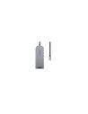 AISENS USB-C Dock 9 en 1, USB-C a 1x HDMI, 1xRJ45, 3x USB, 1x PD, 1x Audio, 1x SD, 1x Micro SD, Gris, 15 cm