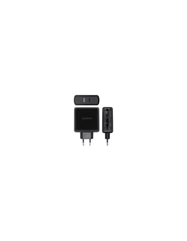 AISENS ASCH-2PD45A-BK cargador de dispositivo móvil Negro Interior