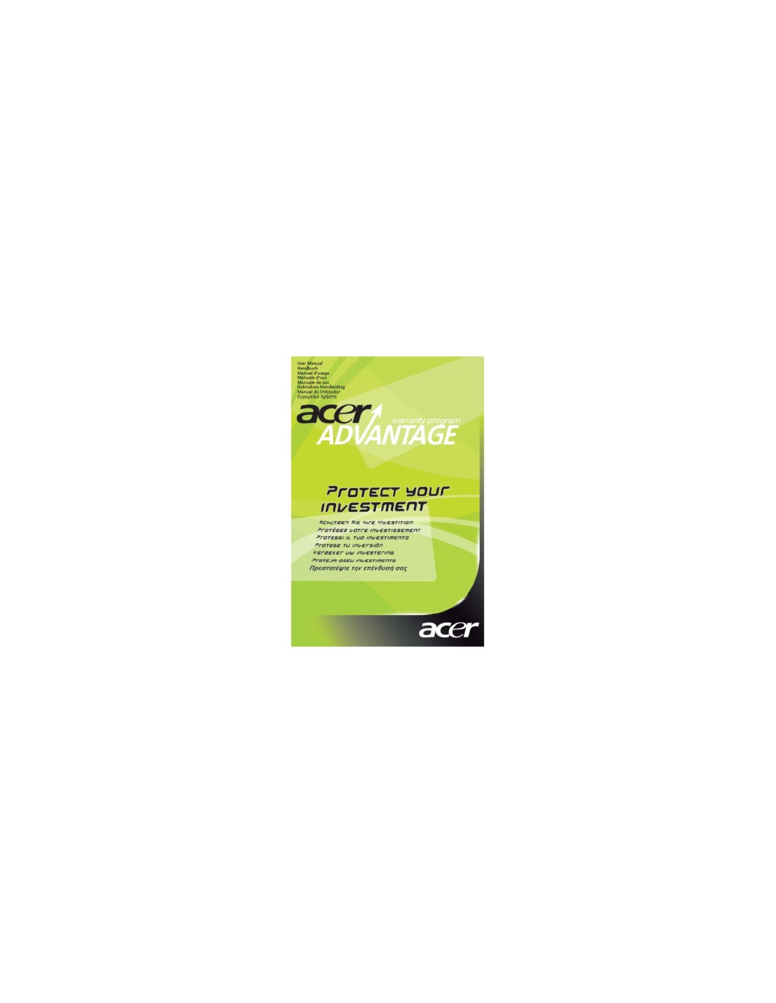 Acer SV.WNBAP.A11 extensión de la garantÍ­a