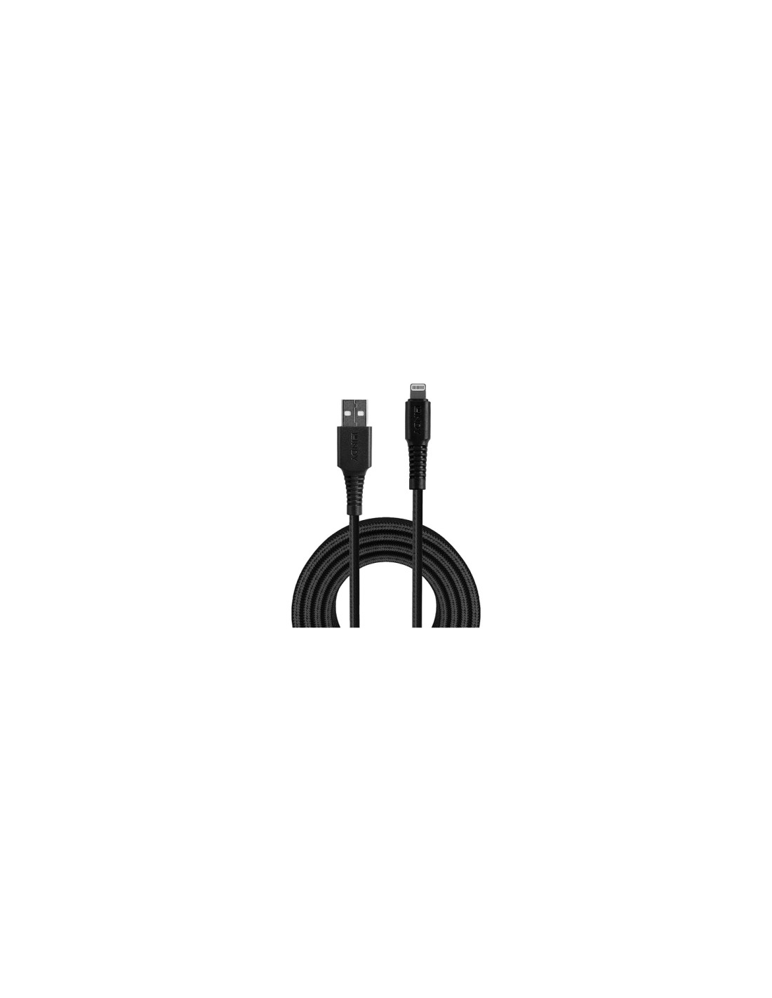 Lindy 31290 cable de conector Lightning 0,5 m Negro