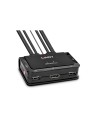 Lindy 42344 interruptor KVM Montaje en rack Negro