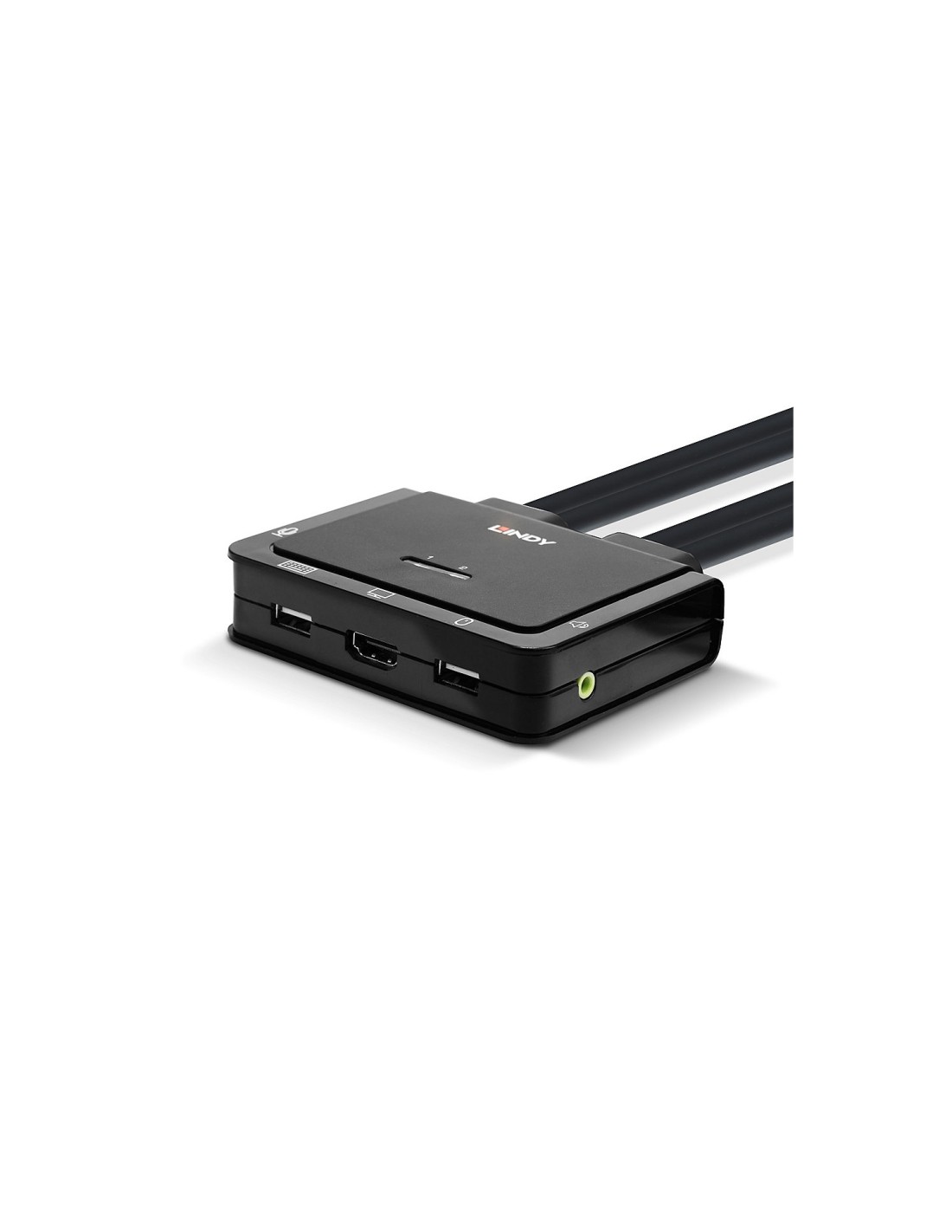 Lindy 42345 interruptor KVM Montaje en rack Negro
