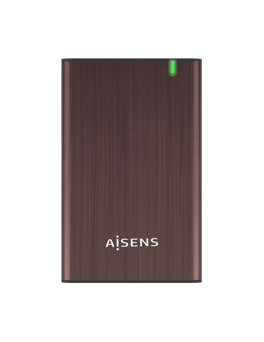 AISENS Caja Externa 2.5" ASE-2525BWN 9.5 mm SATA A USB 3.0/USB 3.1 Gen1, Marron
