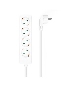 AISENS Base Multiple 4 Tomas Sin Interruptor Con Cable 3x1.5mm2,