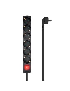 AISENS Base Multiple 6 Tomas Con Interruptor Con Cable 3x1.5mm2,