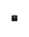 AISENS Lector De Tarjeta Inteligente DNI, USB-C, Negro