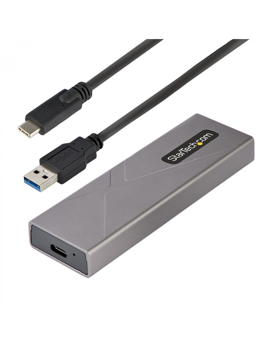 StarTech.com Caja Externa de Aluninio USB-C 10Gbps a NVMe M.2 o SSD M.2 SATA - Sin Herramientas para SSD M.2 NGFF PCIe/SATA - co