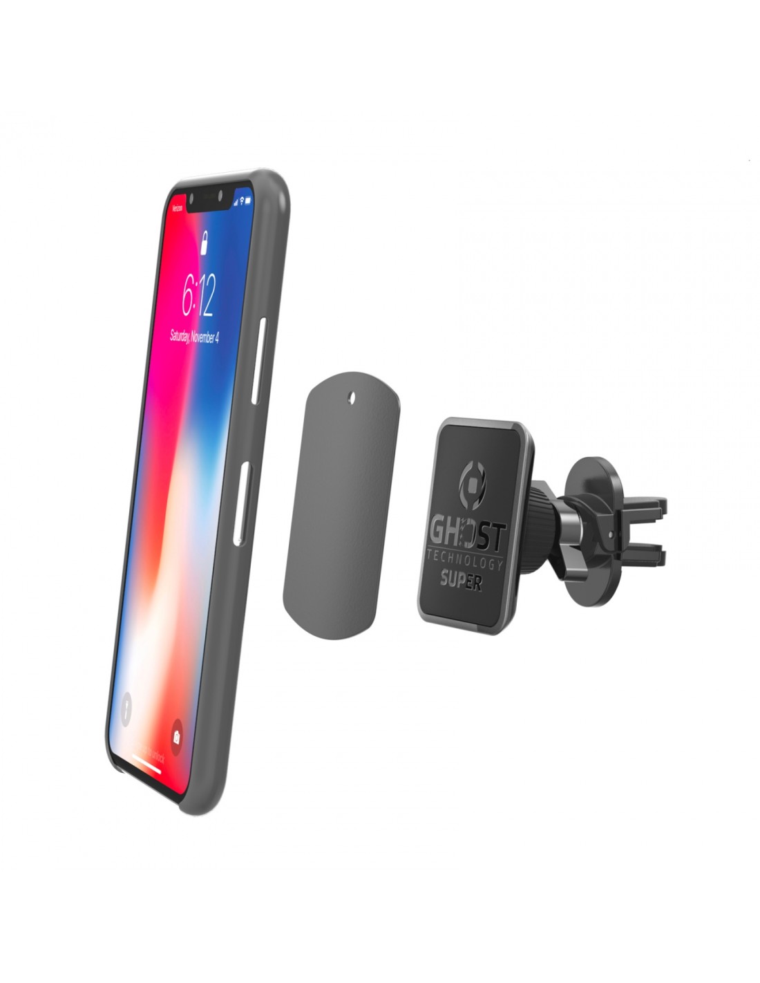Celly Ghost Super Plus Soporte pasivo Teléfono móvil/smartphone Negro