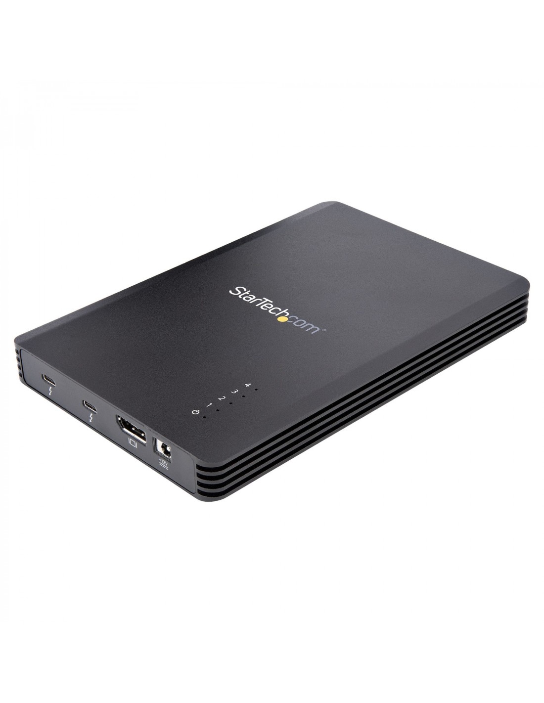 StarTech.com Caja Thunderbolt 3&trade de 4 BahÍ­as NVMe M.2 para SSD, con 1 Puerto de VÍ­deo DisplayPort y 2 Thunderbolt 3, 40gb