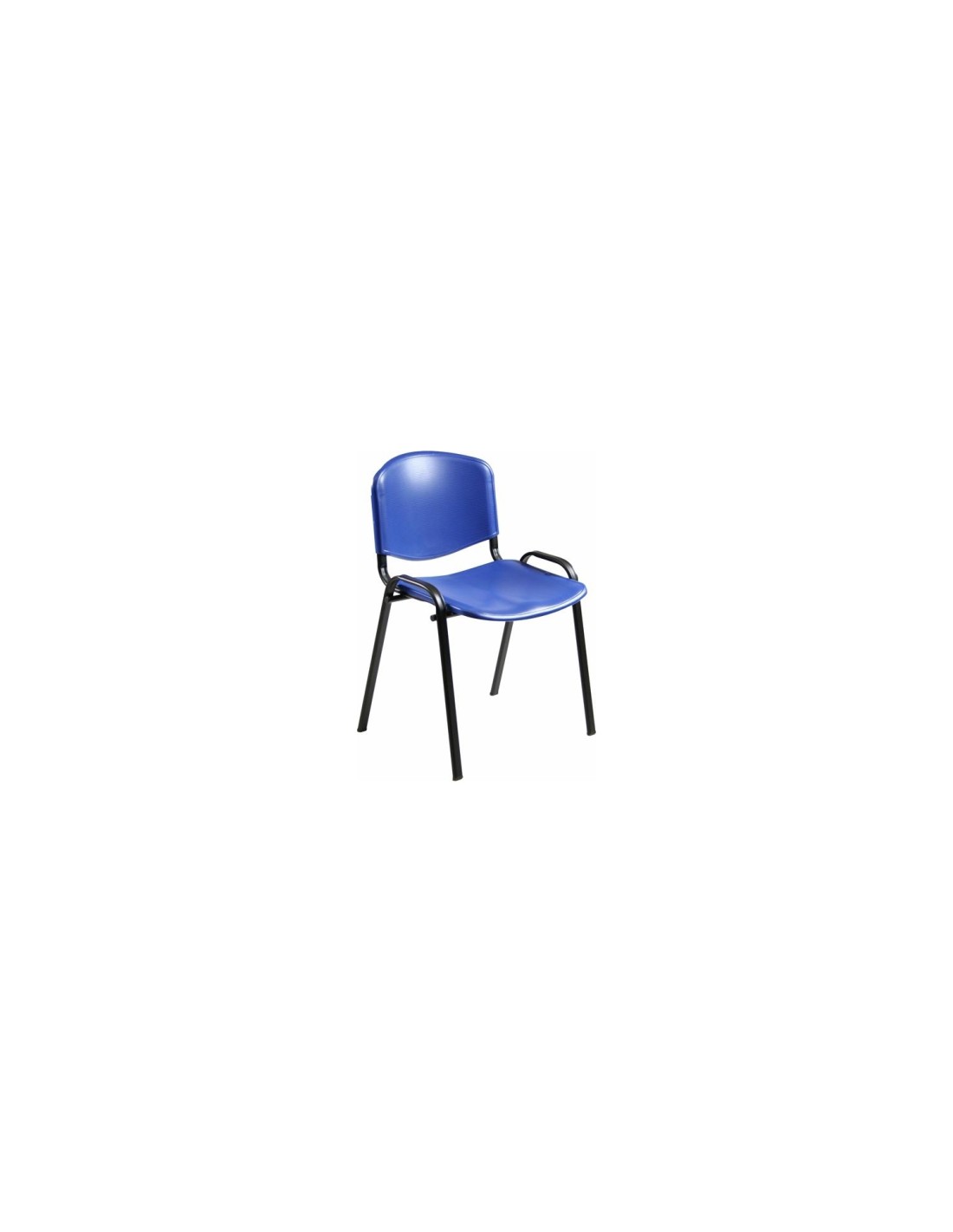 UNISIT Pack 4 sillas confidente DADO plástico azul