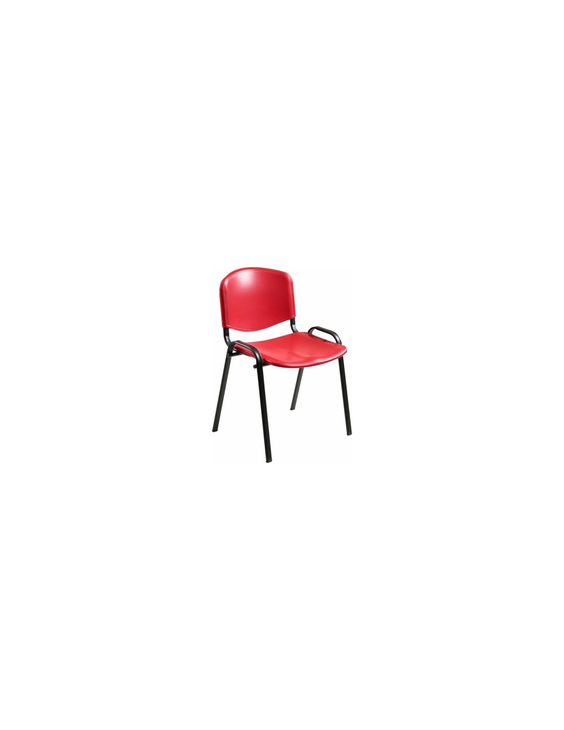 UNISIT Pack 4 sillas confidente DADO plástico roja