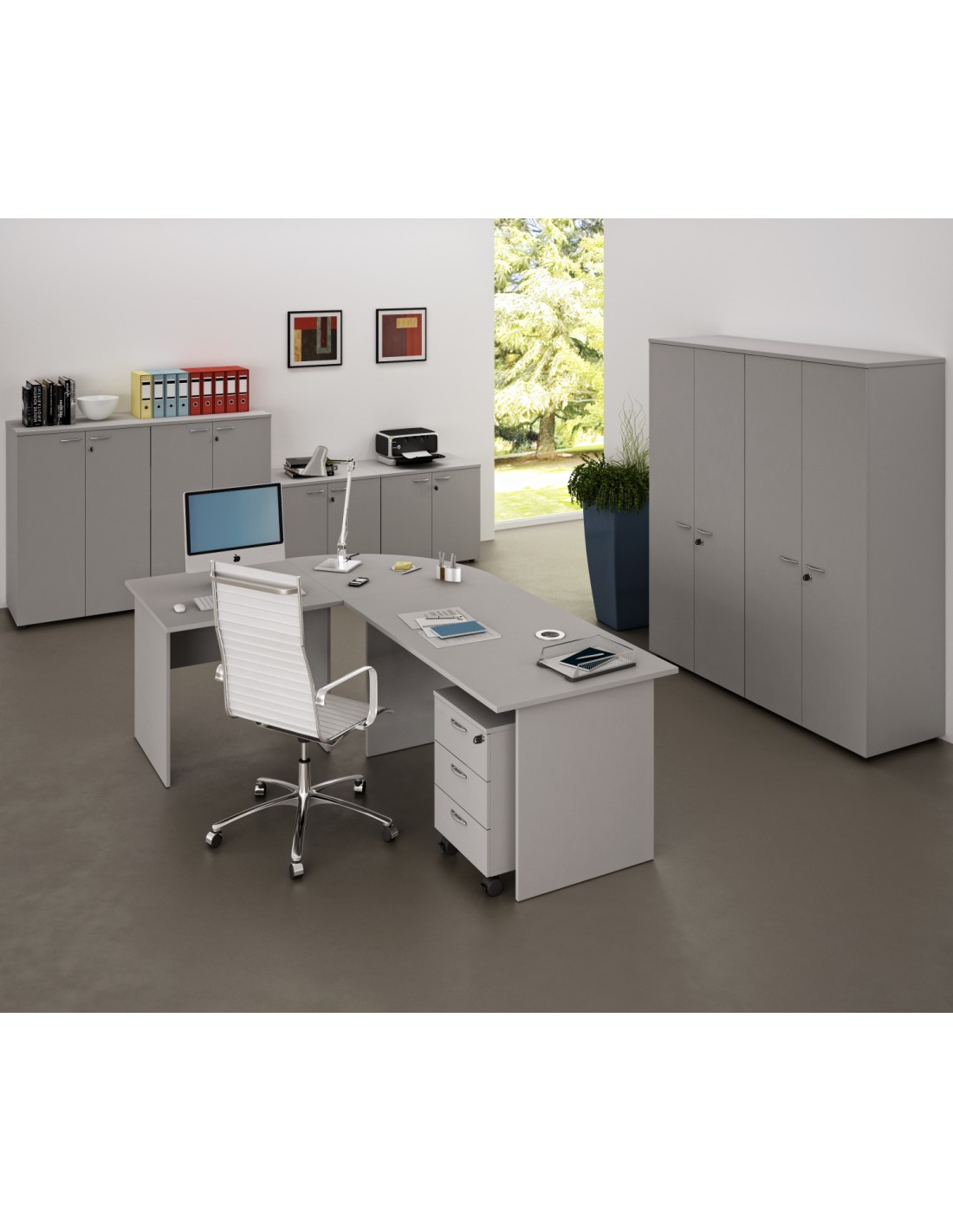 ArtExport MESA PRESTO 160 GRIS PATA PANEL