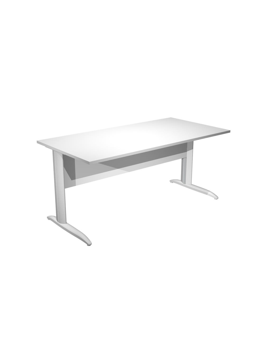 ArtExport MESA PRESTO 160 BLANCO PATA METAL