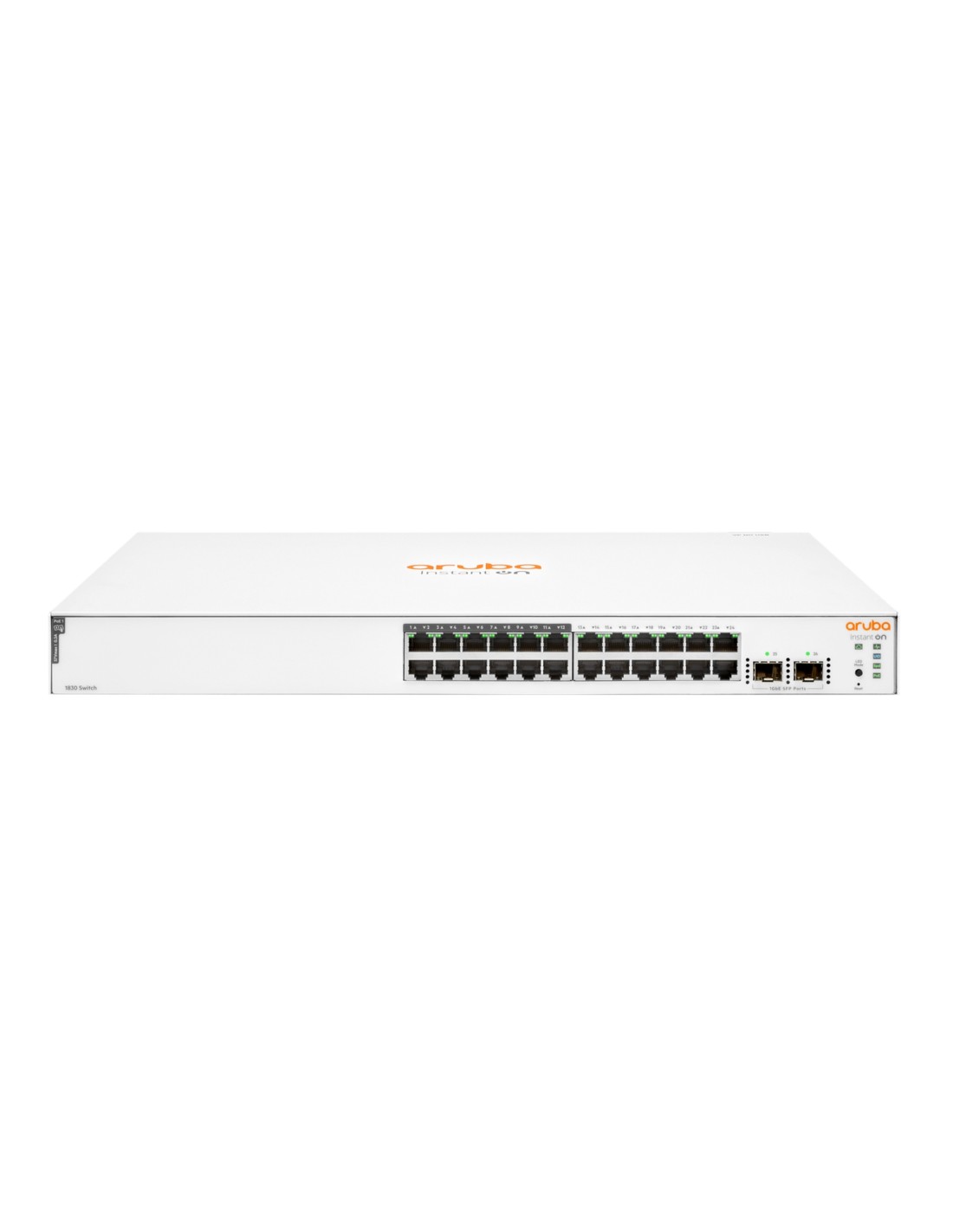 Hewlett Packard Enterprise Aruba Instant On 1830 24G 12p Class4 PoE 2SFP 195W Gestionado L2 Gigabit Ethernet (10/100/1000) Energ