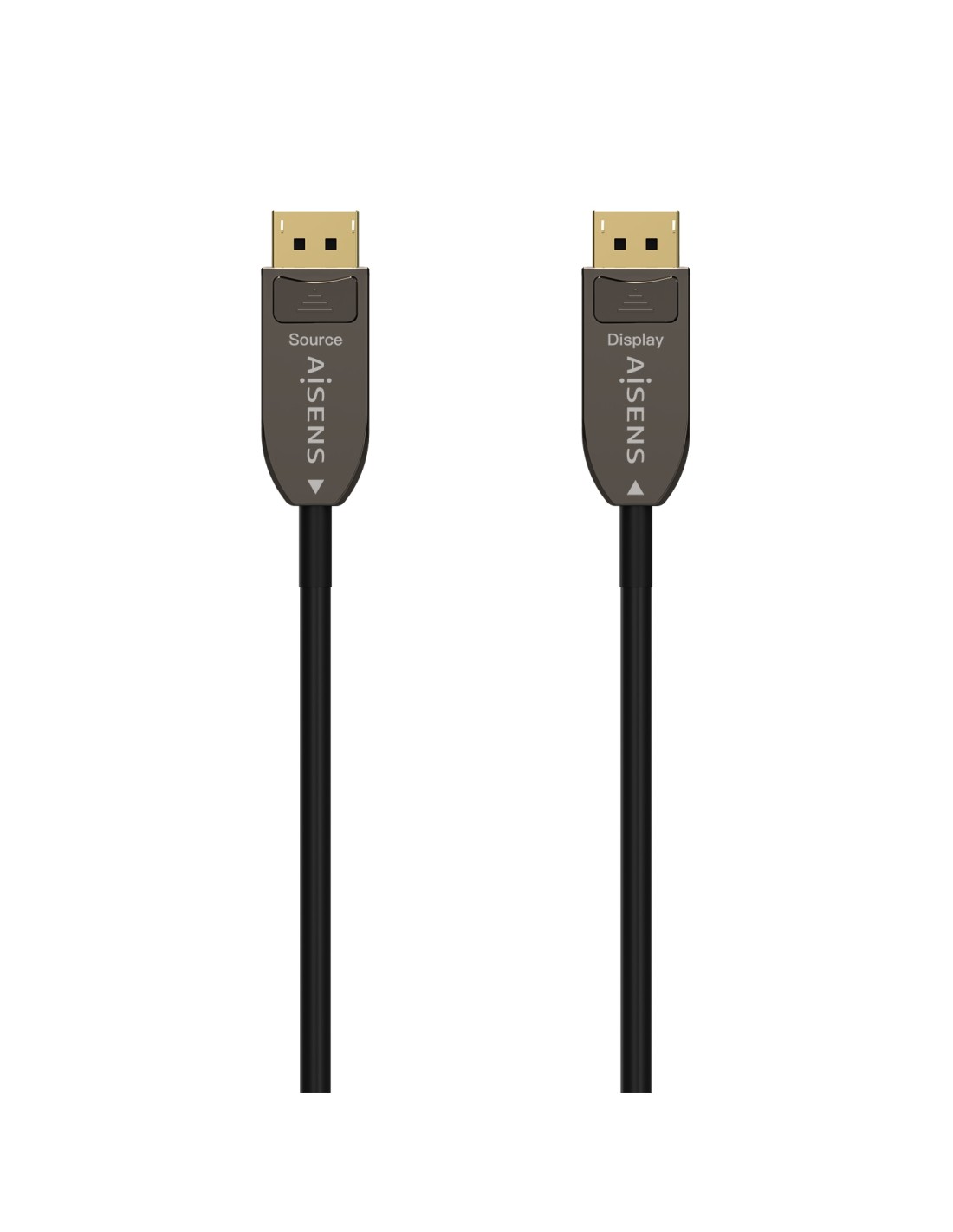 AISENS Cable DISPLAYPORT AOC V1.4 8K@60Hz 4K@120Hz 4:4:4 32.4Gbps, DP/M-DP/M, Negro, 15M