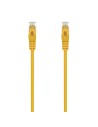 AISENS Cable de Red Latiguillo RJ45 LSZH Cat.6A 500 Mhz UTP AWG24, Amarillo, 0.5M