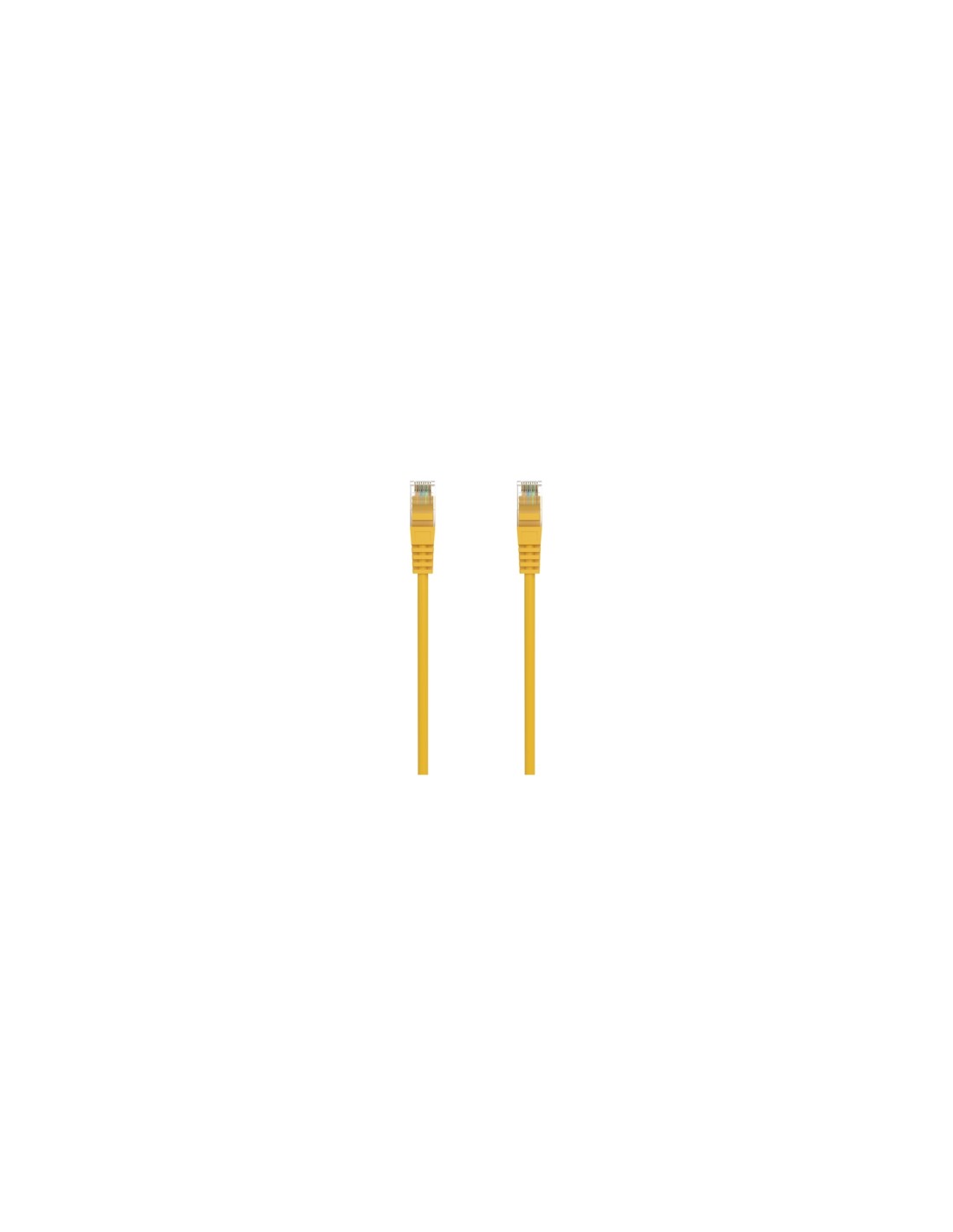 AISENS Cable de Red Latiguillo RJ45 LSZH Cat.6A 500 Mhz UTP AWG24, Amarillo, 0.5M