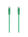 AISENS Cable de Red Latiguillo RJ45 LSZH Cat.6A 500 Mhz UTP AWG24, Verde, 2.0M