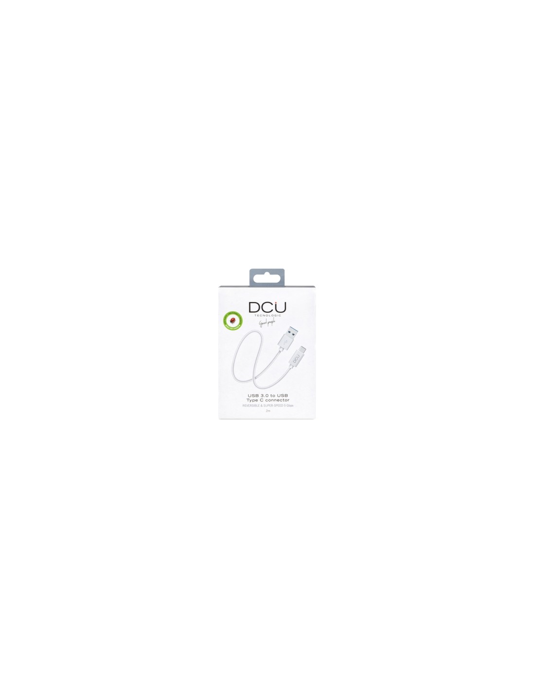 DCU Advance Tecnologic 30402065 cable USB 2 m USB 3.2 Gen 1 (3.1 Gen 1) USB C USB A Blanco