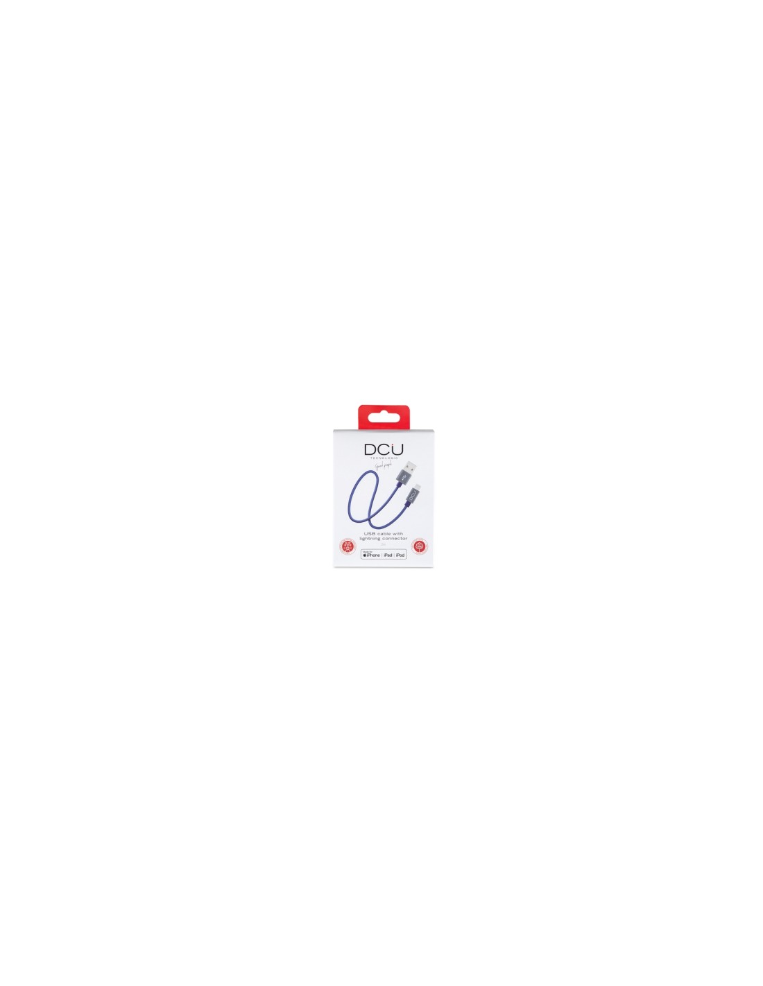 DCU Advance Tecnologic 34101250 cable de conector Lightning 1 m Azul